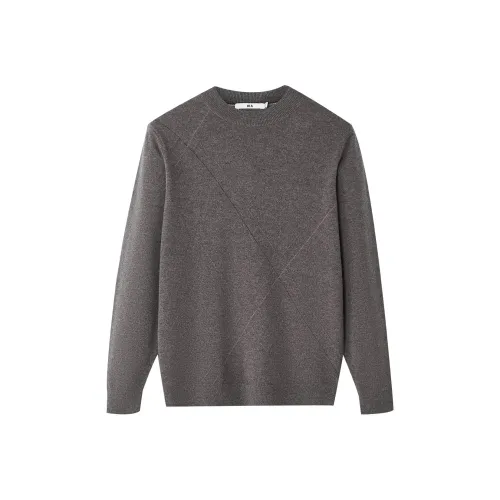 HLA Средний Серый Узор J4 Мужские Свитера