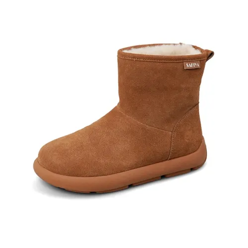 safiya Сноубутсы 29 Оленья кожа Верблюжий цвет Женские