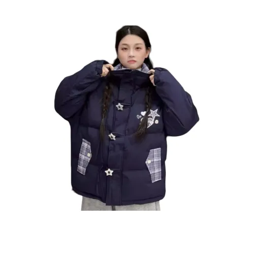 MDEHT Темно-синий синий унисекс пуховики