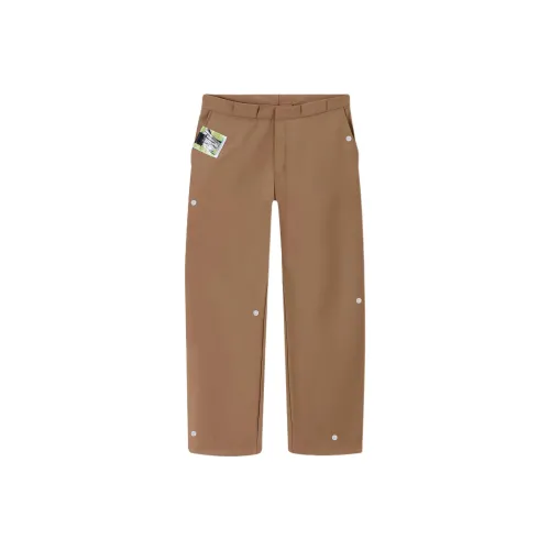 SSSTUFFF Пуговица Саржа Брюки Повседневные Брюки Унисекс