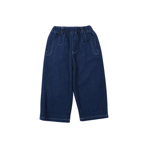 RHOBESAM Yiy Парк развлечений C2023013 Письмо Джинсы Изображение 26 Джинсовый синий Предшкольные Джинсы