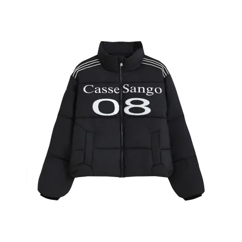 CasseSango Хлопковый пуховик унисекс черного цвета