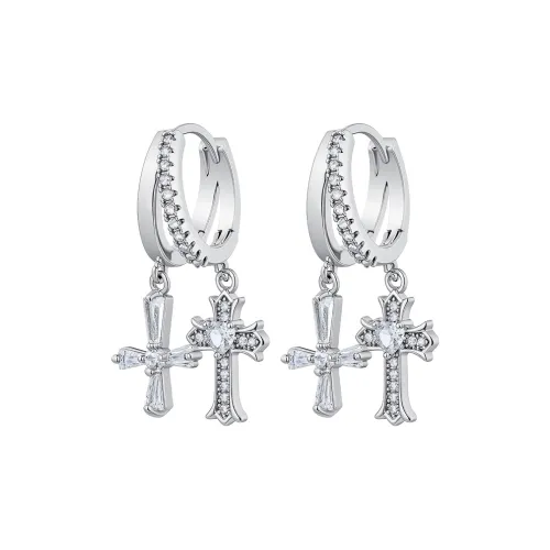 MISS XIA JWY Серьги из меди с серебряным покрытием унисекс