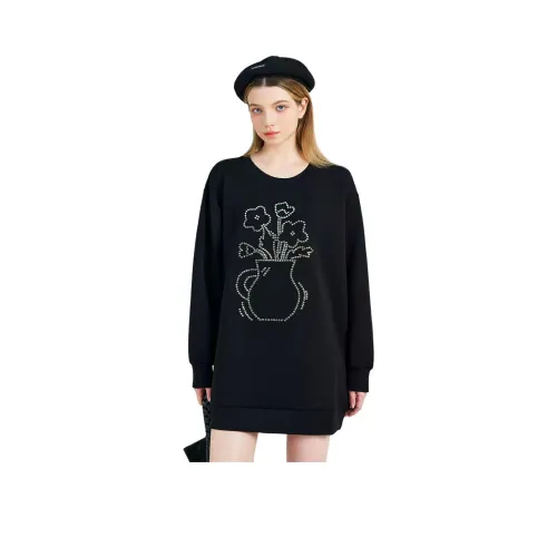 MUGUOGUOMU Осенний Зимний Свитшот Свободного кроя Женский