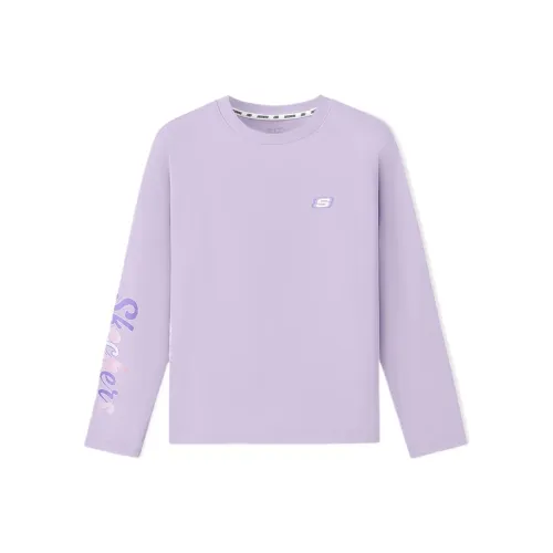 Skechers Светлый снег Синий 00EW Женские T-рубашки