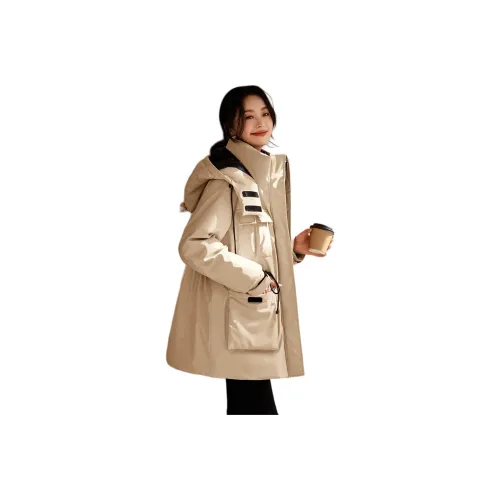 Mo Han Yi Mei Пуховик Женский Хаки