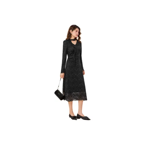 AIYIFU Длинное платье с длинными рукавами женское