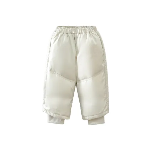 MUMUWU HOUSE Бежево-абрикосовые детские штаны