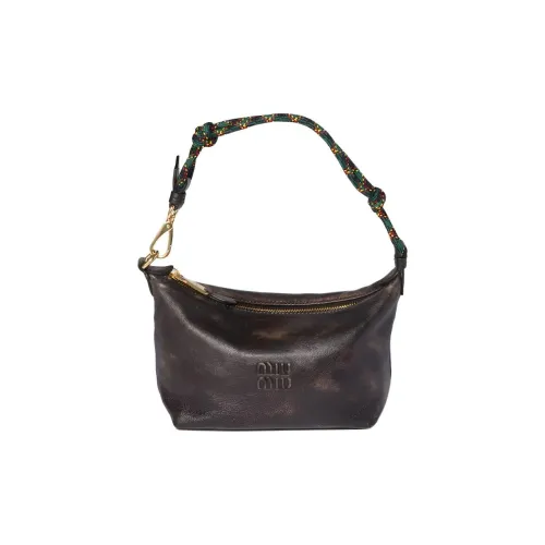 MIU MIU Sheepskin Сумка через плечо Женская Кофейно-коричневая