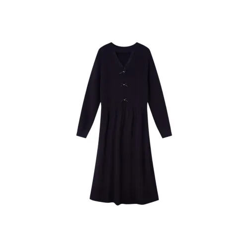 AIYIFU Длинное платье с длинными рукавами женское