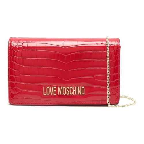 LOVE MOSCHINO Полиуретан Сумка через плечо Женская Красная