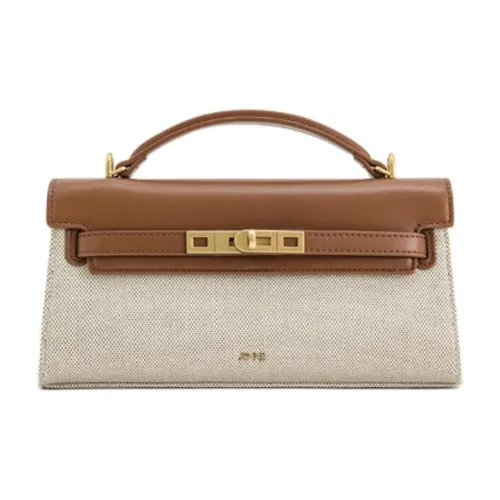 JW PEI Холст Сумка Женская Коричневая