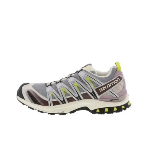 SALOMON XA PRO 3D Амортизация Противоскользящий Дышащий Низкий Верх Беговые кроссовки Унисекс Battlefield Серый