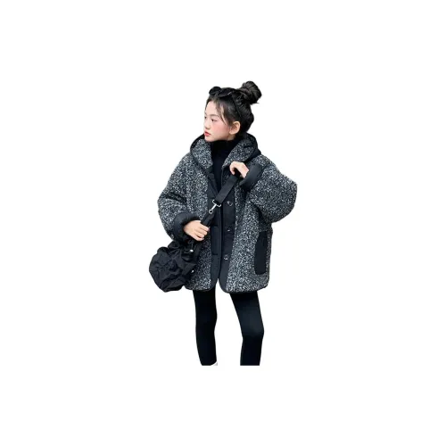 MENGJIABAN Черная подкладка и утолщенная KIDS утеплённая куртка