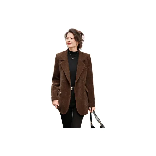 Like The Age Of Water Вельвет Feel Куртка Женская Кофейного Цвета