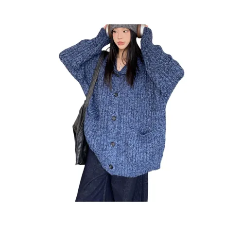 Langqing Кардиган с бесплатной салфеткой для чистки женский трикотаж