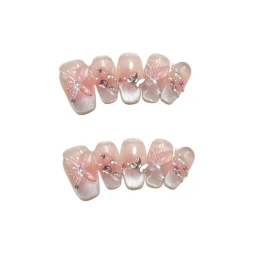 XIBI Фототерапия Луна Бабочка Кошачий глаз Наклейки для Ногтей Съемный Искусственный Ногтей