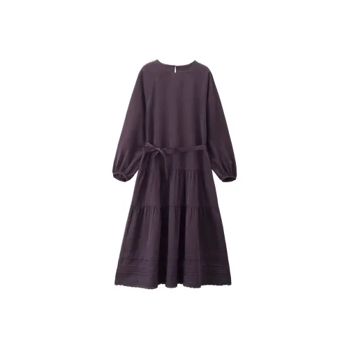 Giordano Длинное платье с длинными рукавами женское