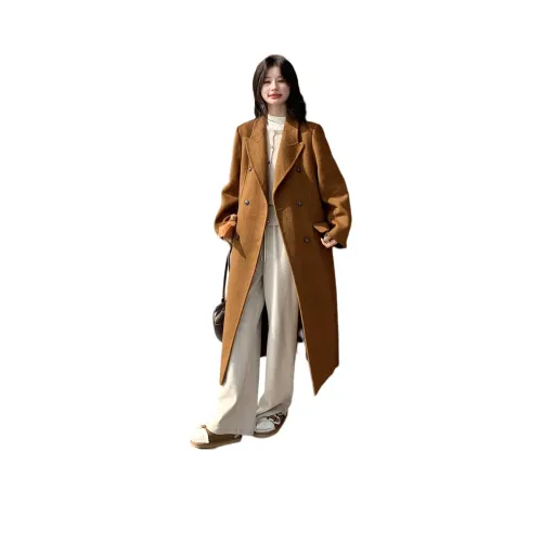 LAOYECHE Кофейный Коричневый Женское Пальто