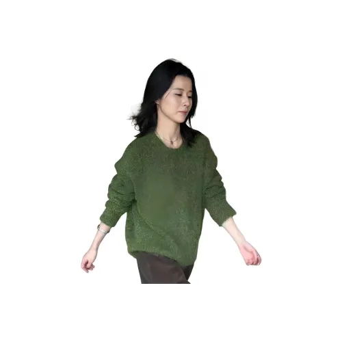 Langqing Зеленый Подарочный набор Wave Прозрачный Бренд Наклеенный Женский Трикотаж