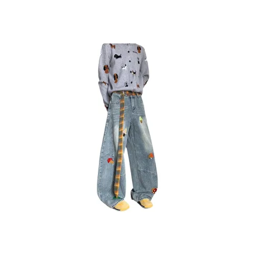 NRXX Blue Unisex Jeans NRXX Синий Унисекс Джинсы