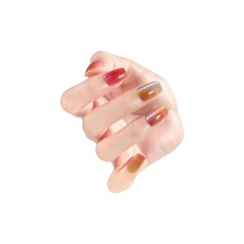OUYUJI False Nail Миндаль Средний LADDER Квадрат Круглый Абрикос Градиентный Flashing