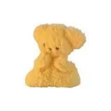 Желтое уютное одеяло для щенка