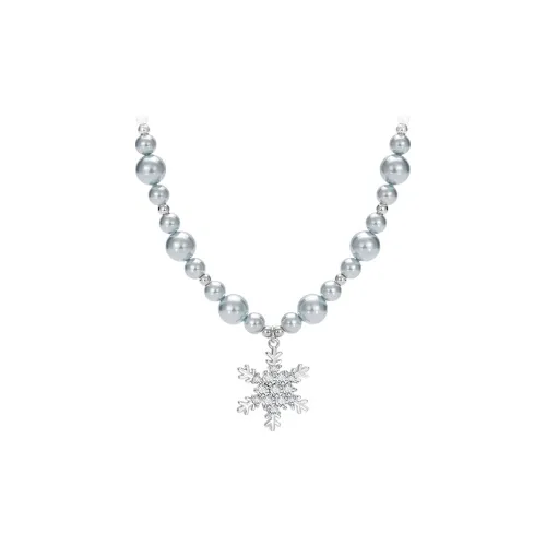 SHINE Циркон Shell Pearl Copper Necklaces Women's