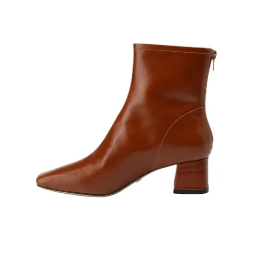 NATASHA ZINKO Ботильоны 5 см Женские Коричневый Красный