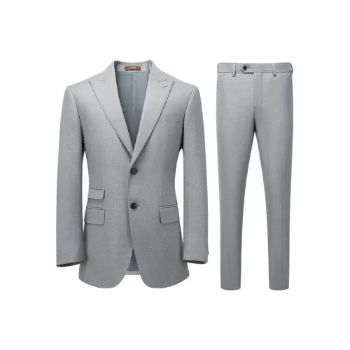 G·Mons Бизнес-костюм мужской цвет голубой серый