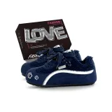 Синяя эксклюзивная обувная коробка с флисовой подкладкой