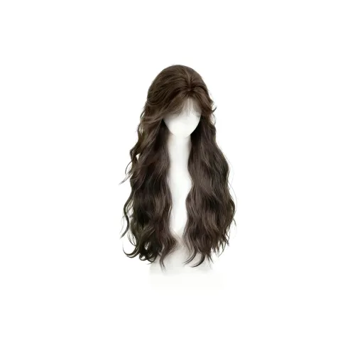 QIYEXUE Нет Wear Волосы Net Водная рябь Длинные волнистые GROWTH Заплатки Женская Перука Высокая температура Пряжа