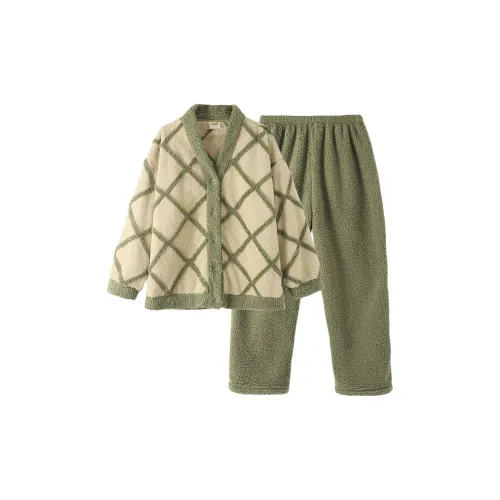 O'MESIK Зеленый Женский Пижамный Комплект