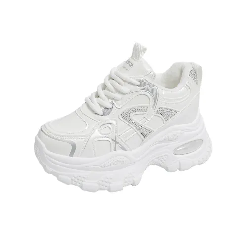 LUTAI Низкий топ толстая подошва кроссовки женские