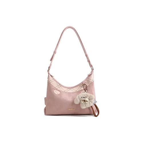 DIFFERENT FACES ПУ (полиуретан) Сумка Сумка через плечо Женская Розовая