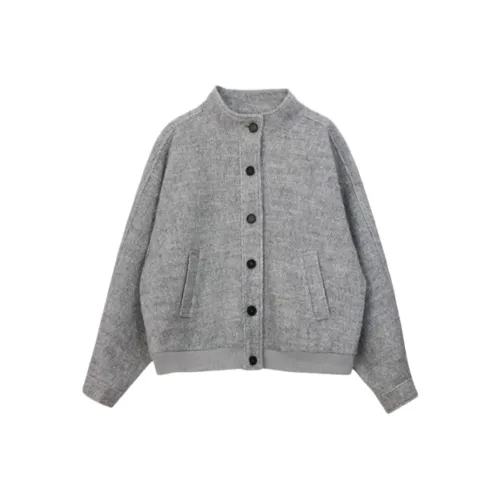 ZEKIKO STUDIO Серый Женский Куртки