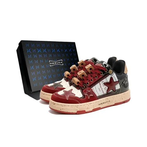 MESUCA Скейтборд Кроссовки Низкие Красное Вино Унисекс