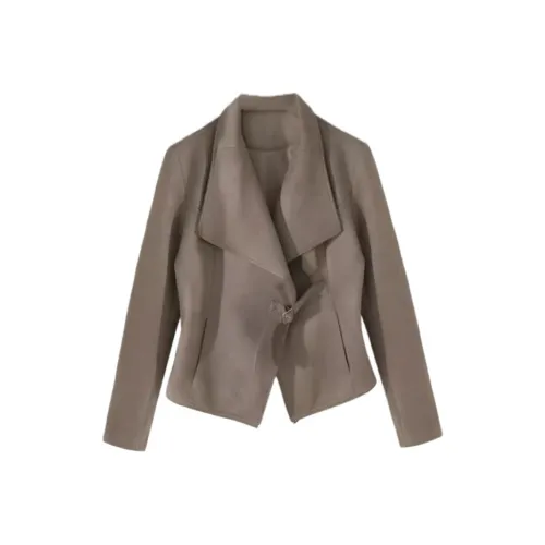 ZEKIKO STUDIO Серый Коричневый Женские Куртки