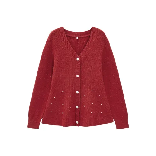 AIYIFU Красный Женский Трикотаж