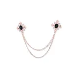 Black Diamond Cross Brooch (Gold)  
Черный алмаз крест брошь (золото)