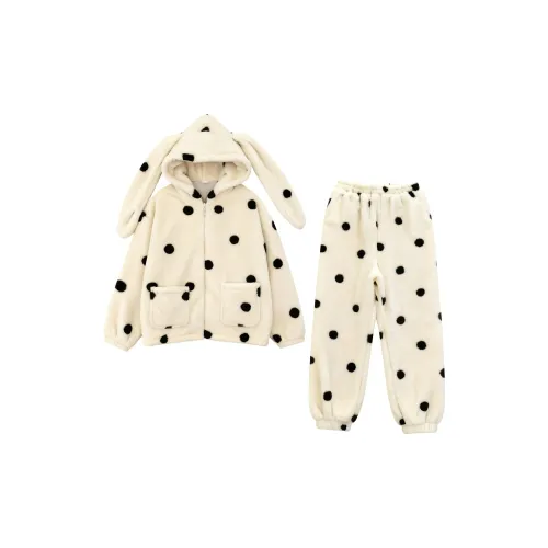 MIMOSA CHUR Polka Dot Комплекты одежды Женские Пижамные комплекты