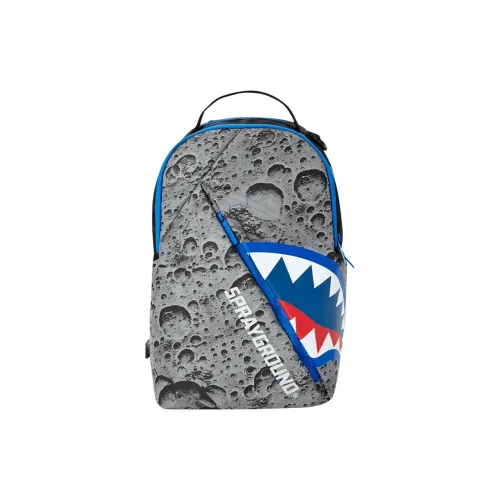 SPRAYGROUND 900D Светоотражающий Полиэстер Водонепроницаемый Ткань Рюкзак Унисекс Серый и Синий