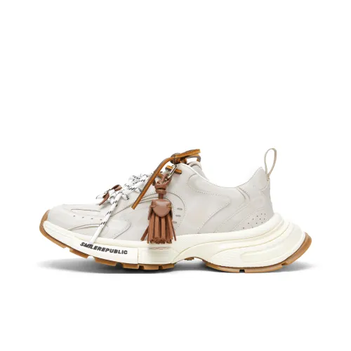 SMILEREPUBLIC 3xs Вулканический серый Низкий топ Кроссовки с толстой подошвой Унисекс