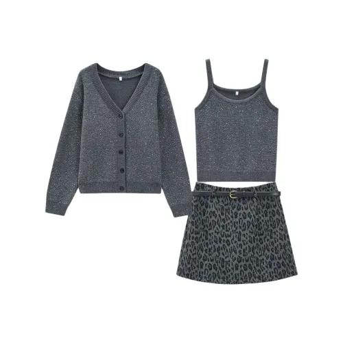 AIYIFU Серый Женский Комплект с Юбкой