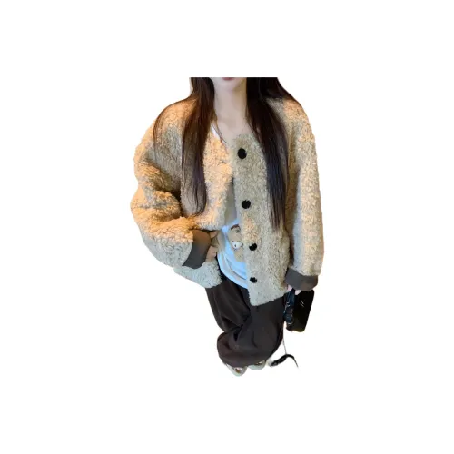 Mu Xiao Xin Вельвет Feel Пальто Женское