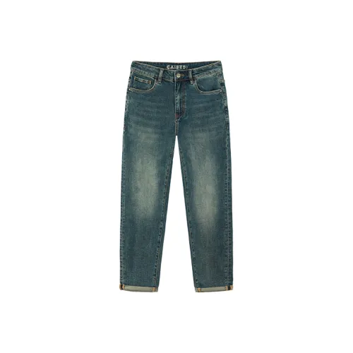 CAISEDI Синий Мужской Джинсы