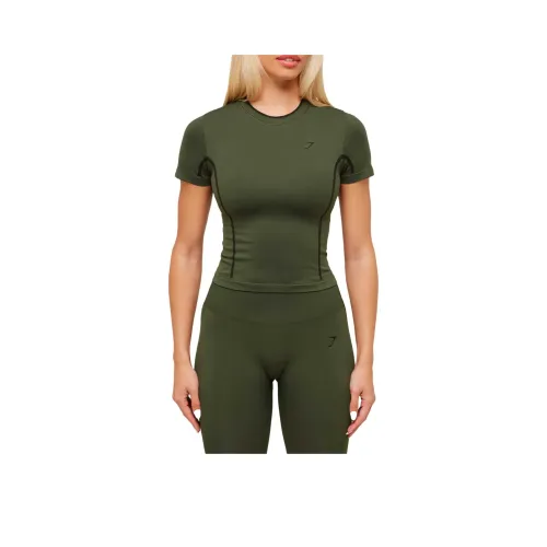 GYMSHARK Стандартная Беговая Т-Рубашка Женская