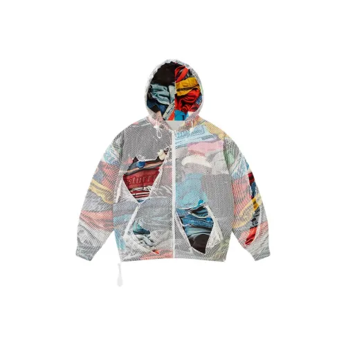 SSSTUFFF Стиральная машина Сетка Zip UpCuttable Свитшот Унисекс