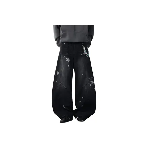 NRXX Черные Унисекс Джинсы