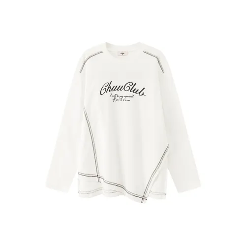 CHUU Белый Женские T-рубашки